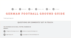 Desktop Screenshot of germanfootballgrounds.com